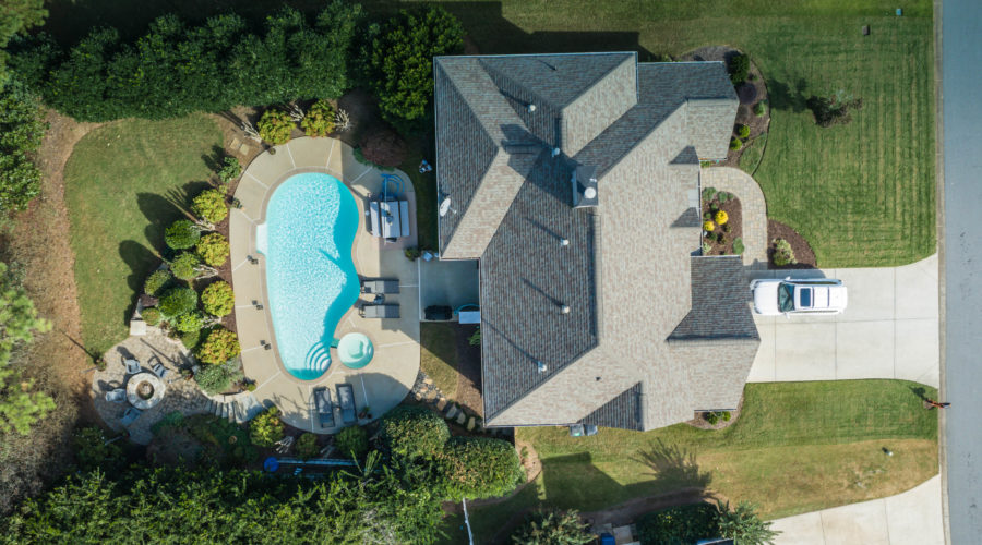 Drone real estate photography